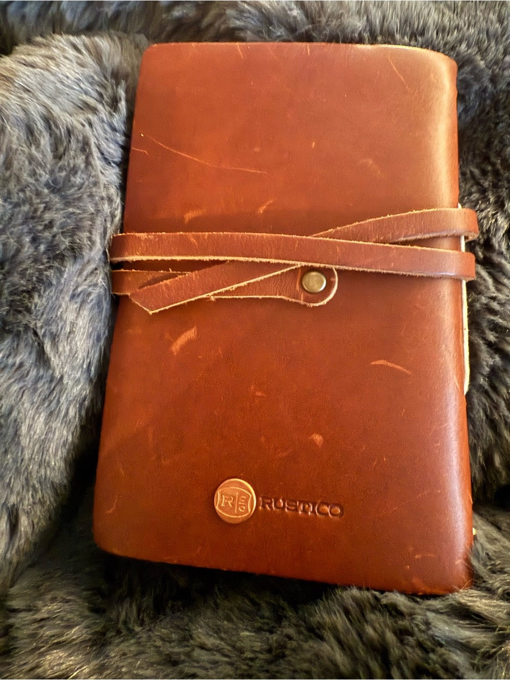 Leather Rustico Golf Log Book with Pocket - Picture 10 of 10